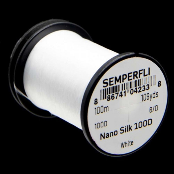 SEMPERFLI Nano Silk 100 Denier Predator 6/0 White