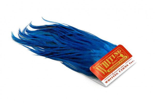Whiting Bugger Pack White dyed Kingfisher Blue