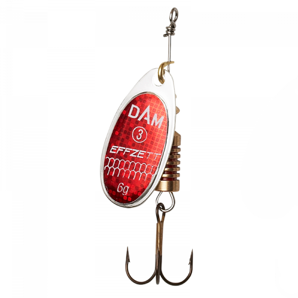 DAM EFFZETT STANDARD SPINNER #4 10G SINKING REFLEX RED
