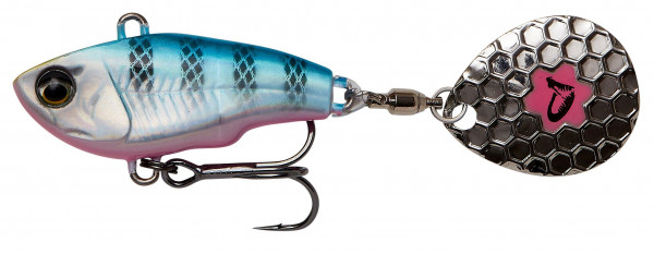 SAVAGE GEAR FAT TAIL SPIN 6.5CM 16G SINKING BLUE SILVER PINK