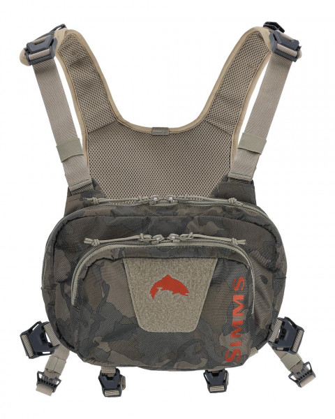 SIMMS Tributary Hybrid Chest Pack Regimant Camo Olive Drab