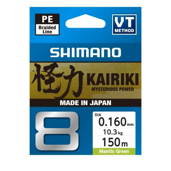 SHIMANO KAIRIKI 8 150m Mantis Green Ø 0.160mm/10.3kg