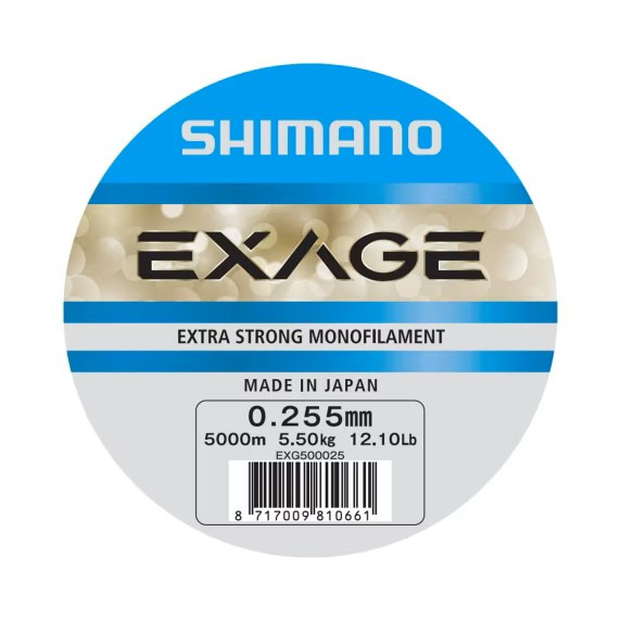 Shimano Schnur Exage Ø 0.255mm 5.5kg Steel grey lose