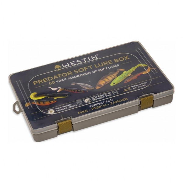 WESTIN PREDATOR SOFT LURE BOX 60PCS