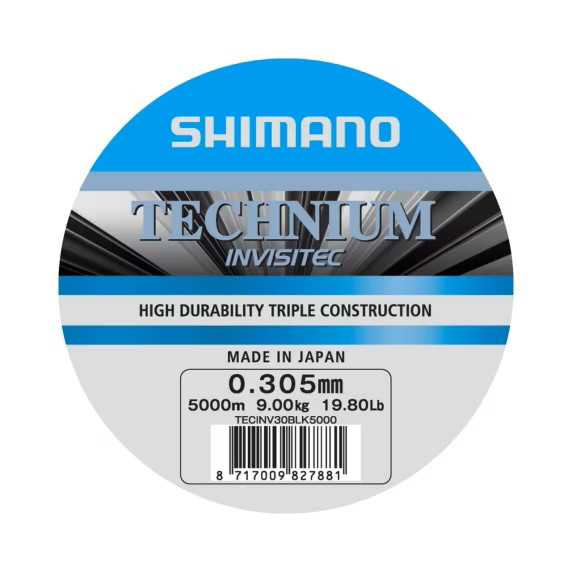 SHIMANO Shimano Schnur Technium Invisitec Ø 0.305mm 9.0kg Grey, lose