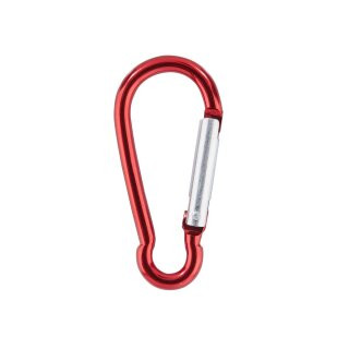 BALZER Shirasu Karabiner 6cm Rot-Silber