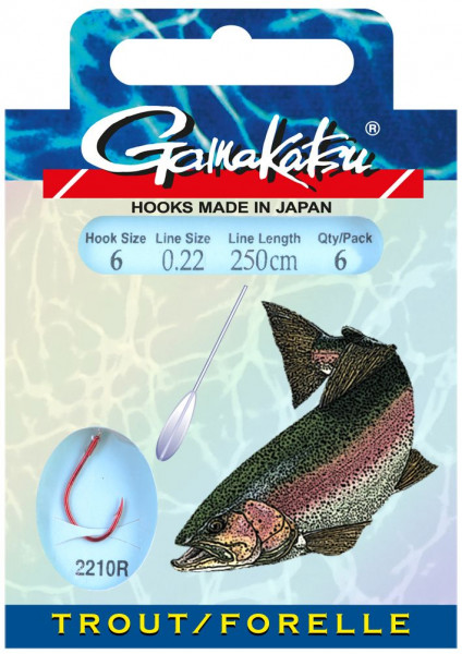 GAMAKATSU BOOKLET TROUT 2210R #8-0.20MM 250CM