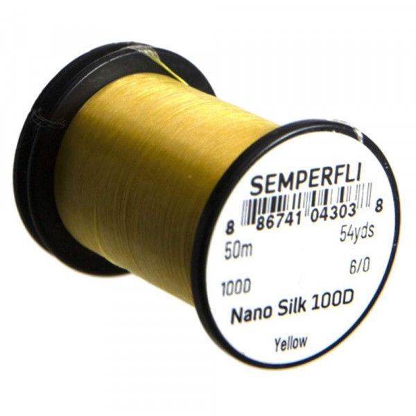 SEMPERFLI Nano Silk 100 Denier Predator 6/0 Yellow