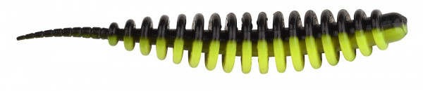 Trout MASTER WORM 65MM 8PCS BLACK LIME