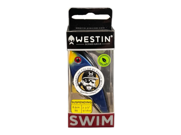 WESTIN SWIM GLIDEBAIT 6,5CM 9G SUSPENDING BLACK SPARK
