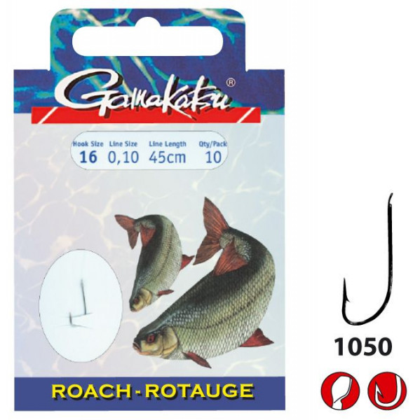 GAMAKATSU HOOK BKS-1050N ROACH 45CM, Gr. 14, Ø0,12mm