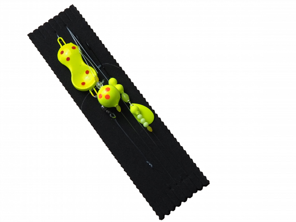 Dieter Eisele Flounder-Doubletten-Lifter Serie A fluor-gelb 30g
