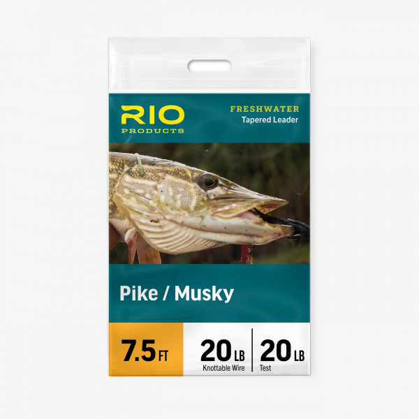 RIO Pike/Musky 7.5 ft 45 lb (wire with snap)