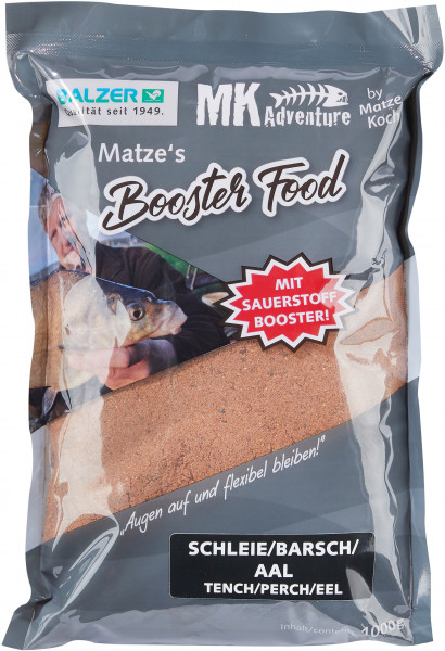 BALZER Matze Koch Booster Food 1000g Schleie/Barsch/Aal Lock Futter