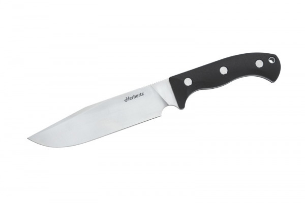 Herbertz Camp- und Outdoormesser D2, schwarz G10