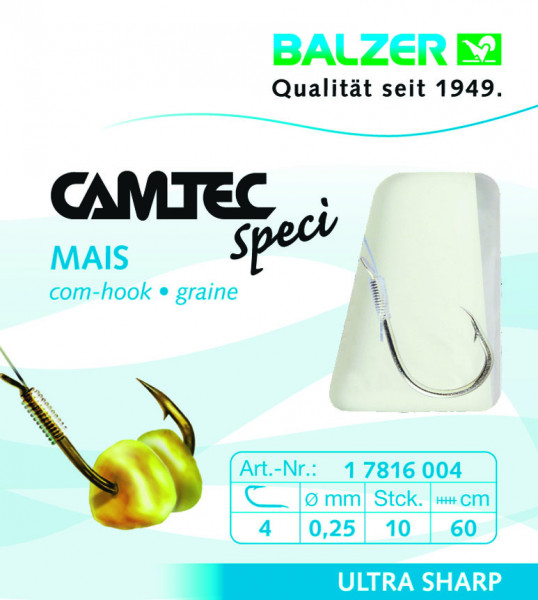 BALZER Camtec Speci Mais vergoldet 60cm Gr. 8 Ø 0,20mm