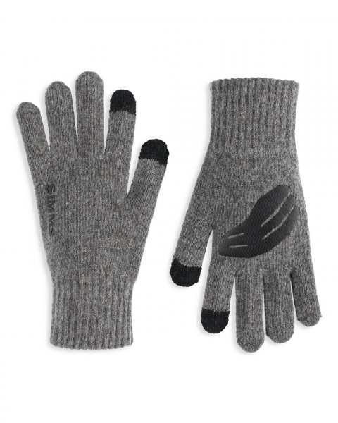 SIMMS Wool Full Finger Glove Steel L/XL