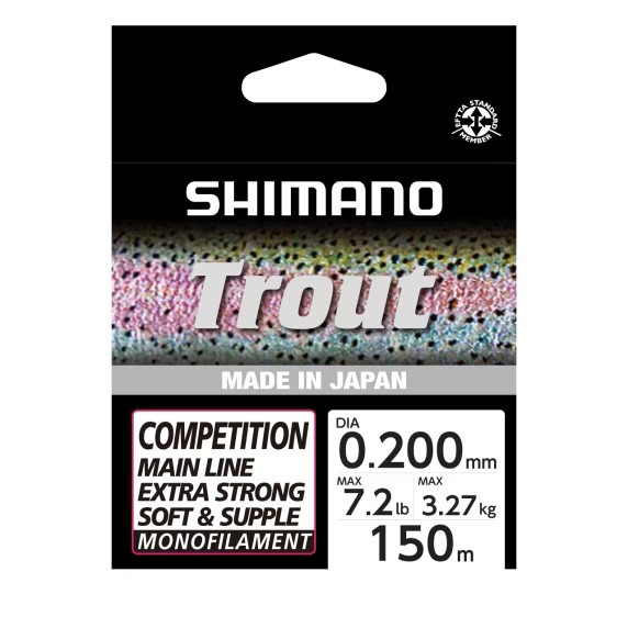 SHIMANO Trout Competition Mono 150m Ø 0,20mm 3,27kg Red