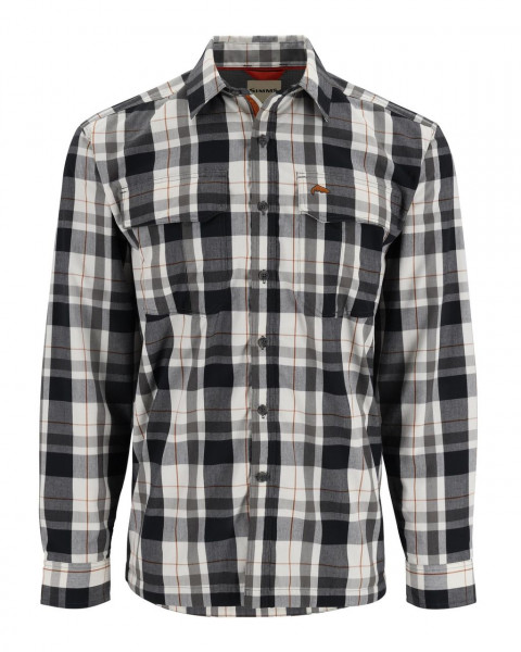 Simms-ColdWeather Shirt Gunmetal Logan Plaid XXL