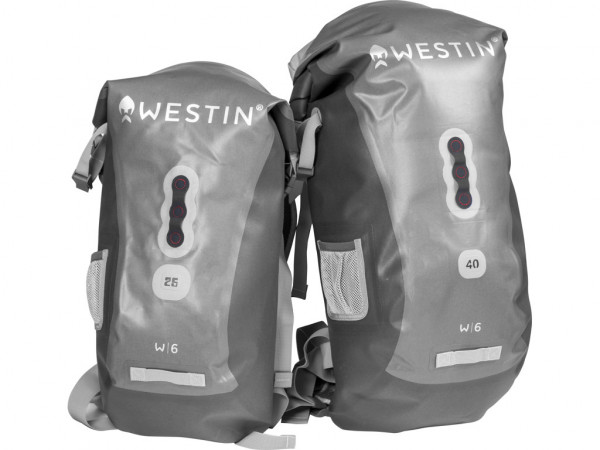 Westin W6 ROLL-TOP BACKPACK SILVER/GREY 40L