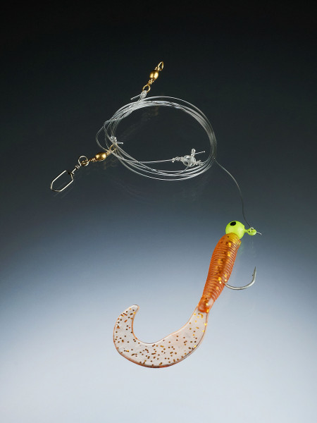 BALZER Edition Sea Pilk Pilksystem braun-Glitter 0,60/0,45mm 90cm 1x