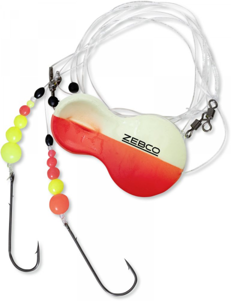 #1 Zebco Inline RFT Flatty Rig orange/glow