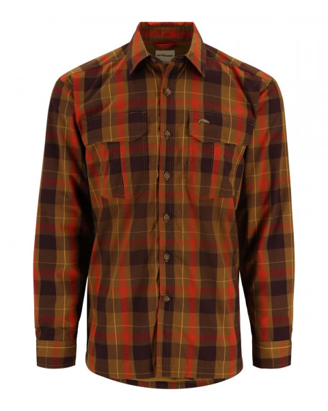 Simms ColdWeather Hemd Bronzeback Logan Plaid XL