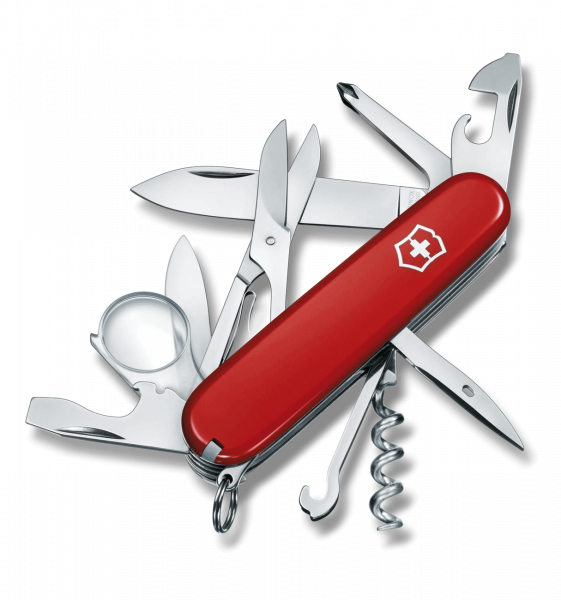 VICTORINOX Offiziersmesser, Explorer, rot