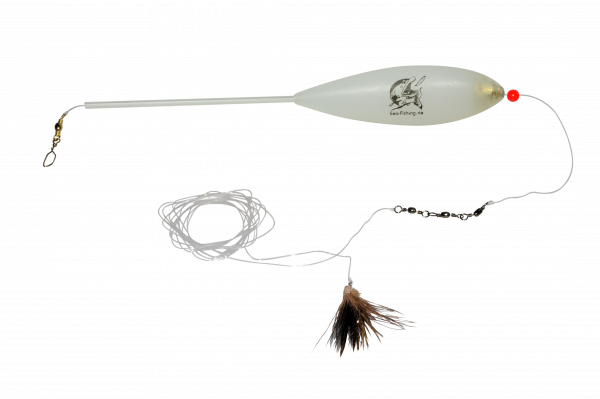 Eisele Sbiro-Vorfach langsam sinkend 25g mit Trout-Fliege braun
