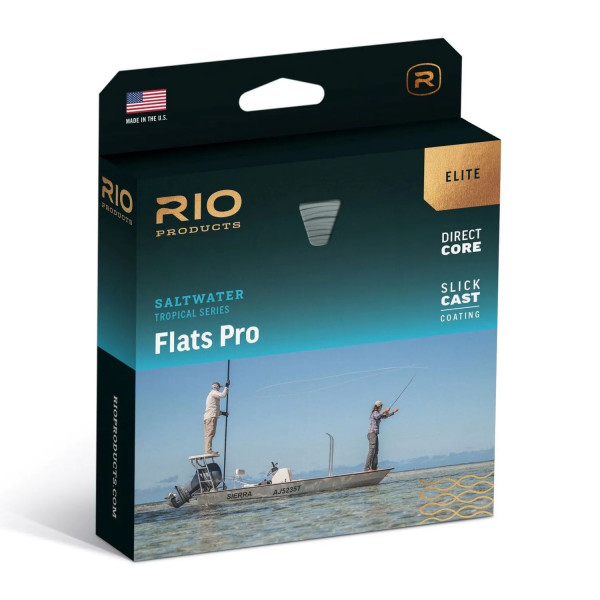 RIO ELITE Flats Pro Floating Fly Line (Aqua/Orange/Sand) WF-8-F